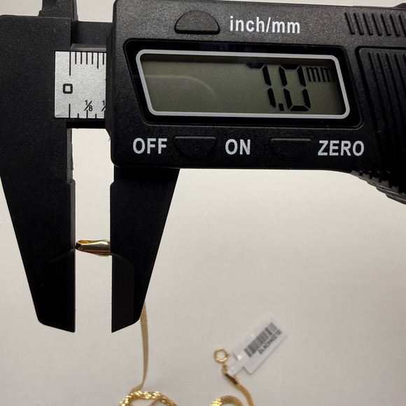 18K Geuine Yellow Gold Bismark Chain Necklace - Picture 15 of 17